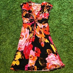 Floral silky dress